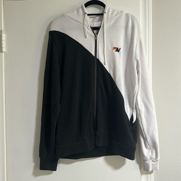 Aviator Nation Tops - Aviator Nation Colorblock Zip Hoodie